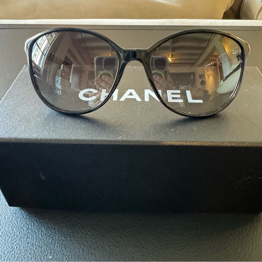 Chanel 5207 Black Studded Cateye Sunglasses